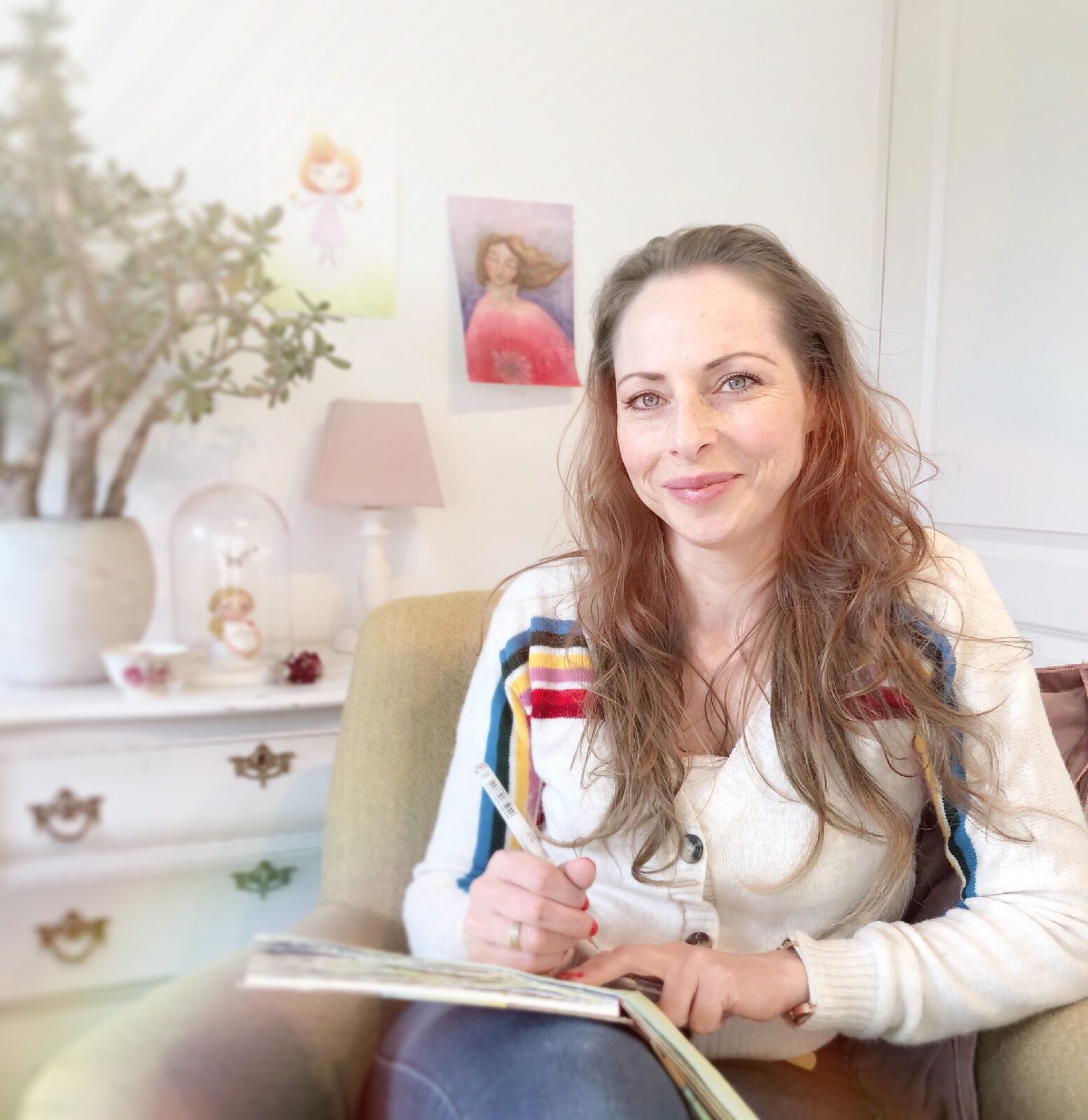 Fanny Gordijn-Hubers in haar atelier